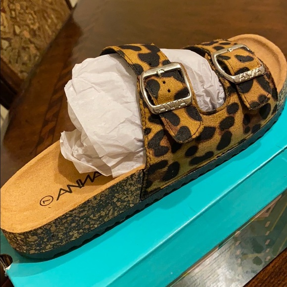 Anna Shoes - Leopard Sandals